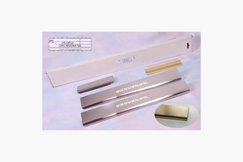 Opel Signum 2003-2008 Seuils de porte Natanika Standard (4 pcs, inox) Image