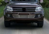 Volkswagen Amarok 2010-2022 Grille de pare-chocs inox photo 1
