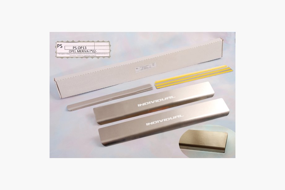 Opel Meriva 2002-2010 Seuils de porte Natanika Standard (4 pcs, inox) Image
