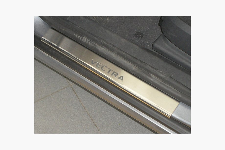 Opel Vectra C 2002-2008 Seuils de Porte Nataniko (4 pcs, Inox) Image