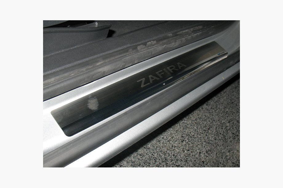 Opel Zafira B 2005–2011 Seuils de Porte Nataniko (4 pcs, Inox) Image