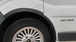 Renault Trafic 2001–2015 Extensions d'ailes (4 pcs, noires) 2001-2007, métal noir, avant + arrière photo 2