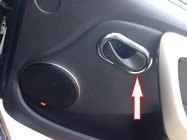 Dacia Duster 2008-2018 Couvre-poignées intérieures Carmos (4 pcs, Inox) photo 2
