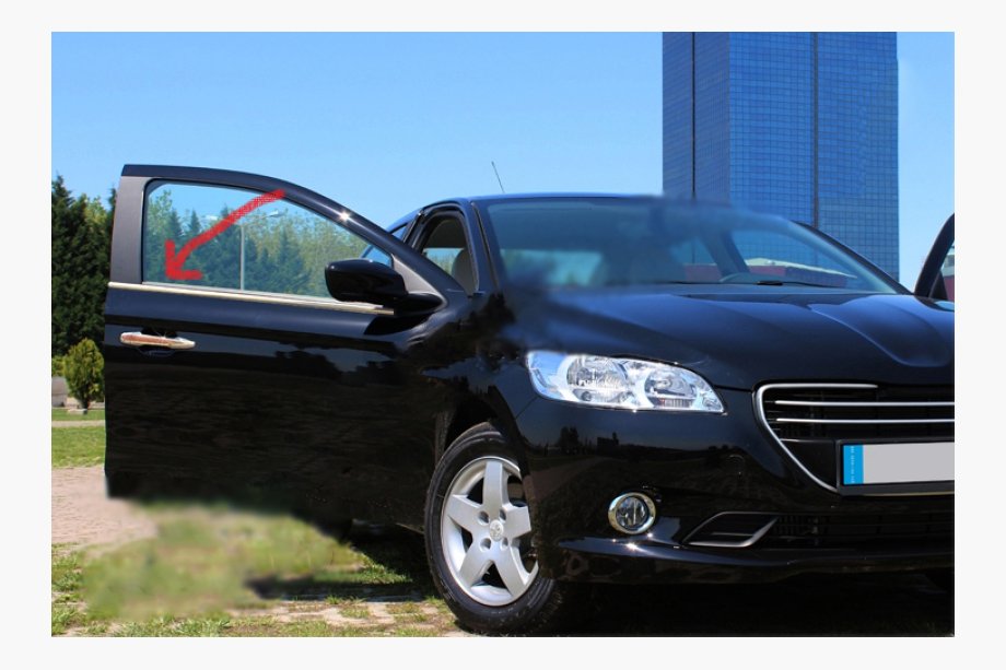 Peugeot 3008 2008-2016 Encadrement de vitres inox 6 pièces sans vitre arrière latérale Image