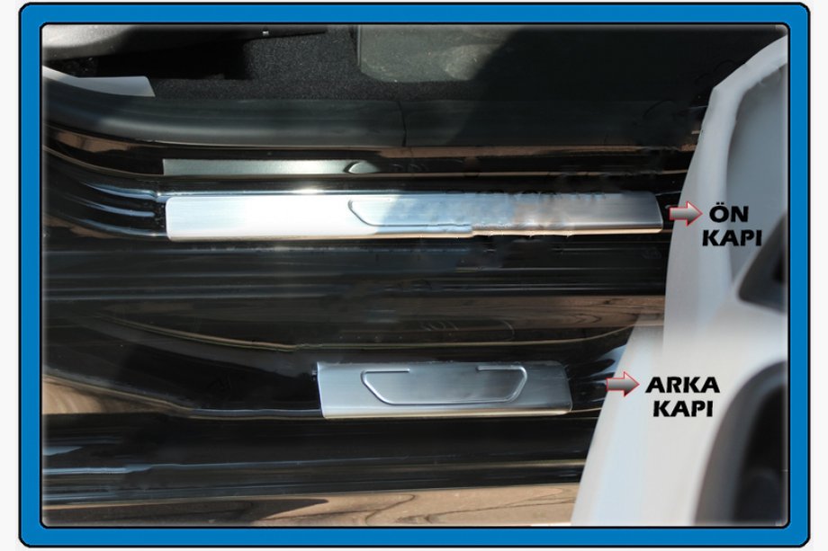 Citroen C-Elysee 2013-2022 Seuils de porte OmsaLine (4 pcs, inox) Image