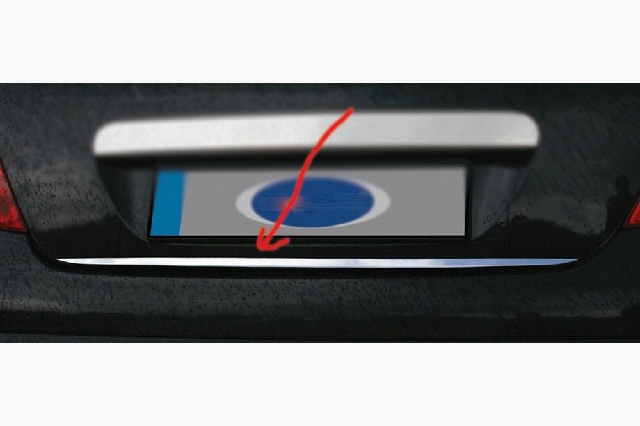 BMW 5 Series E39 1996-2003 Baguette de coffre inox Image