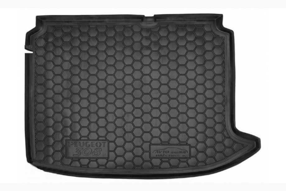 Peugeot 308 2007-2013 Tapis de Coffre HB (Autogumm, Caoutchouc) Image