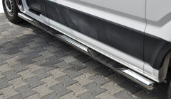 Volkswagen Crafter 2016- Barres Latérales (2 pcs, Inox) d60, empattement court photo 1