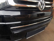 Volkswagen T5 2010-2015 Enjoliveur de calandre de pare-chocs (inox) Carmos - Acier Inoxydable Turc photo 1