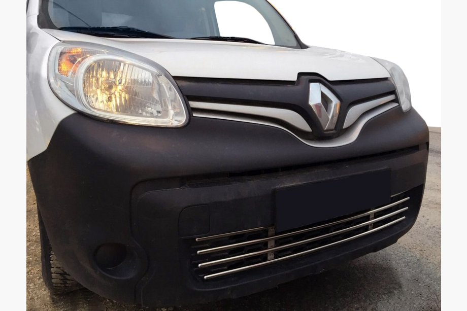 Renault Kangoo 2008–2020 Grille de pare-chocs monobloc en acier inoxydable Image