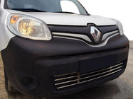 Renault Kangoo 2008–2020 Grille de pare-chocs monobloc en acier inoxydable photo 1