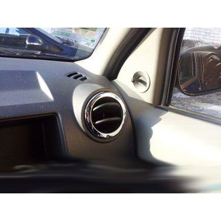 Entourages de buses d'aération intérieure (4 pcs, inox) Dacia Duster 2008-2018 photo 3