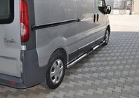 Opel Vivaro 2001–2015 Tubes Latéraux (2 pcs, Inox) 60 mm, empattement court photo 2