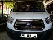 Ford Transit 2014- Couvre-Calandre Chromés (2014-2018, 3 pcs, Acier Inoxydable) photo 7