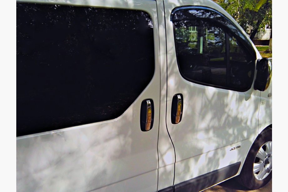 Opel Vivaro 2001–2015 Couvre-poignées de Porte Chromés (4 pcs, Acier Inoxydable) OmsaLine - Inox Italien Photo 2