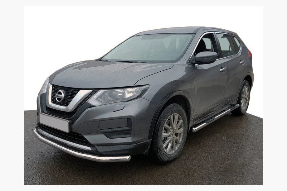 Nissan X-trail T32/Rogue 2014-2021 Protection Avant ST008 (Inox) Photo 1
