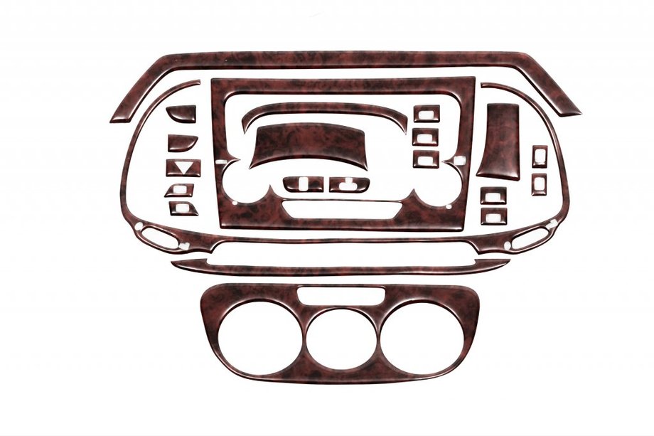 Fiat Doblo II 2010-2022 Couvre tableau de bord (2015+) Aluminium Image