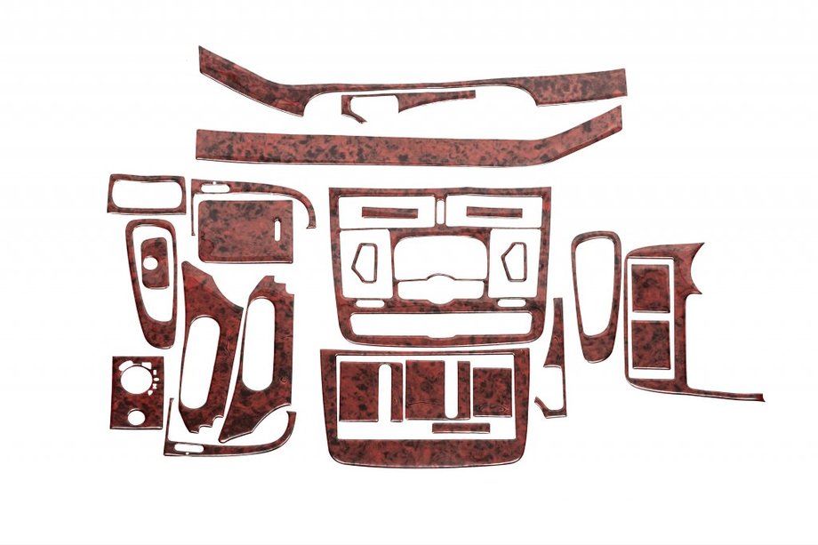 Mercedes Viano 2004-2014 Habillage de tableau de bord Meric (Partie avant + Inserts intérieurs) Image
