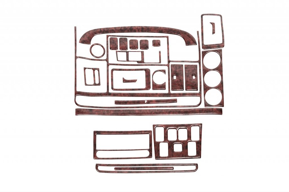 Land Rover Discovery II 1998-2004 Caches de Tableau de Bord Bois Image