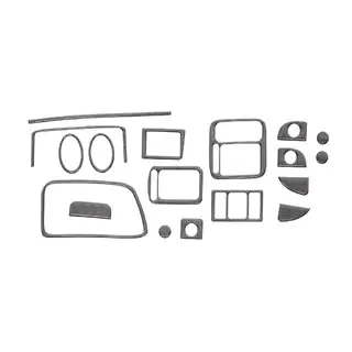 Caches de tableau de bord aspect carbone