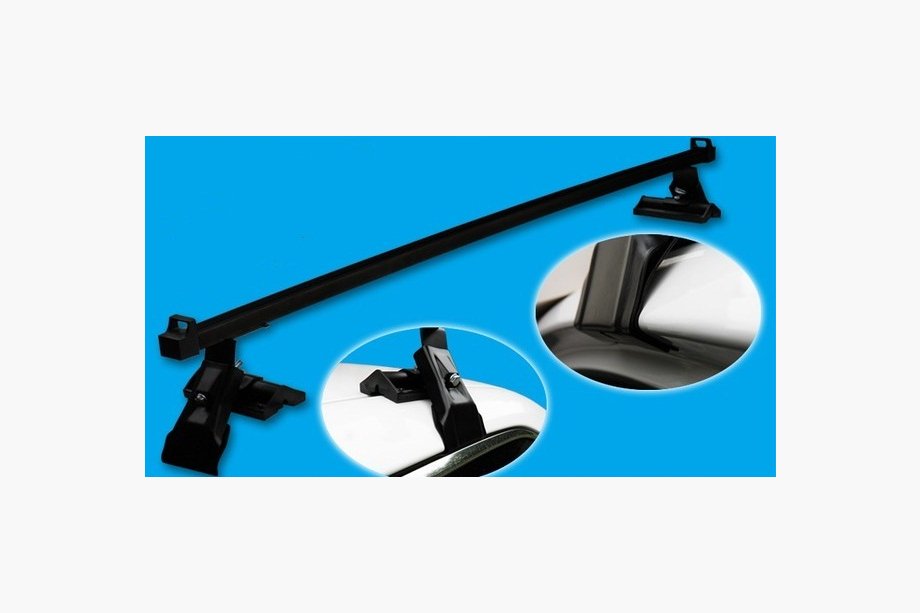 Chevrolet Aveo T200 2002-2008 Barres de Toit CAMEL (noires, paire) Image