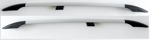 Volkswagen Caddy 2004-2010 Barres de Toit Gris Metallise (Pieds en Plastique) photo 1