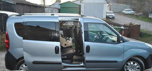 Fiat Doblo II 2010-2022 Barres de Toit Chromées Maxi, Pieds Metalliques photo 7