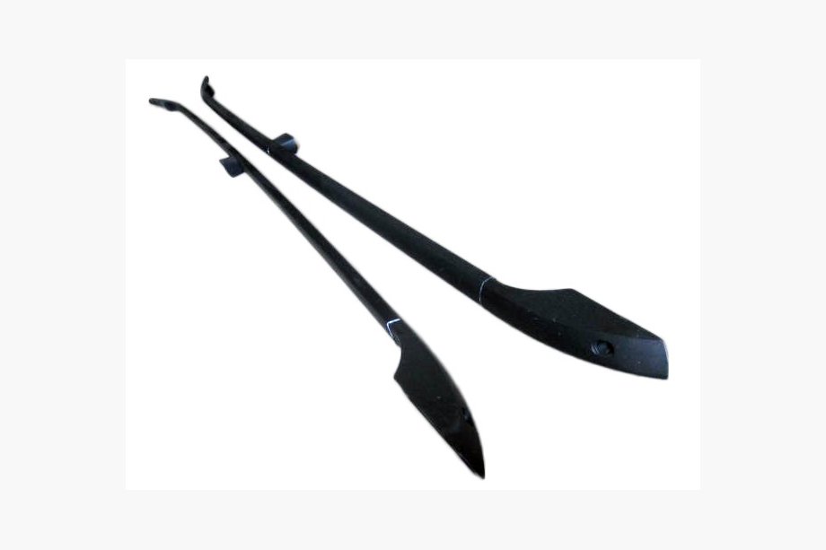 Mitsubishi Grandis 2003-2011 Barres de Toit Noires (2 pcs, Aluminium) Image