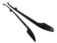 Mitsubishi Grandis 2003-2011 Barres de Toit Noires (2 pcs, Aluminium) photo 1