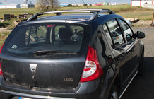 Renault Sandero 2007-2013 Barres de Toit Skyport GREY photo 3
