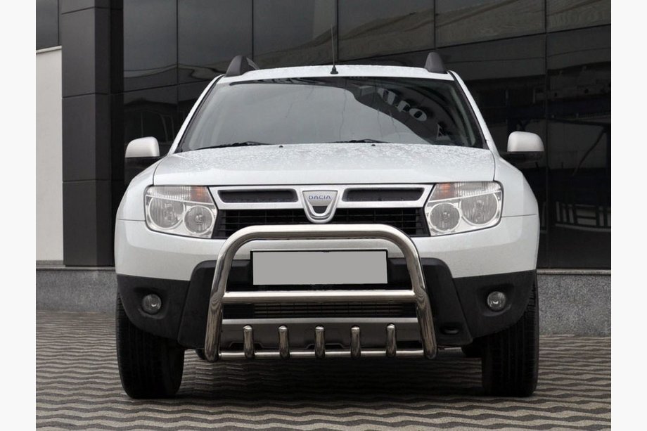 Dacia Duster 2008-2018 Pare-buffle sans inscription QT006 (inox) Image