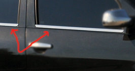 Renault Sandero 2007-2013 Encadrement extérieur de vitres inox (4 pcs) OmsaLine - Inox Italien photo 4