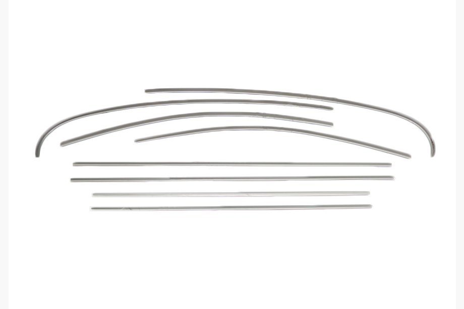 Renault Fluence 2009-2016 Encadrements de moulures de vitres inox OmsaLine (8 pcs) Image