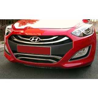 Couvre-grille inférieure type 2 (inox) Hyundai I-30 2012-2017 photo 1