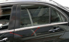 Mercedes C-class W204 2007-2015 Couvre-moulures de vitres chromés (6 pcs, acier inoxydable) photo 5