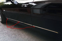 Mercedes C-class W204 2007-2015 PROMO! Couvre-moulures de porte en acier inoxydable photo 1