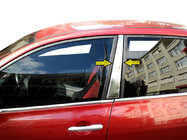 Renault Megane II 2004-2009 Couvre-montants en acier inoxydable (2 pcs) photo 1