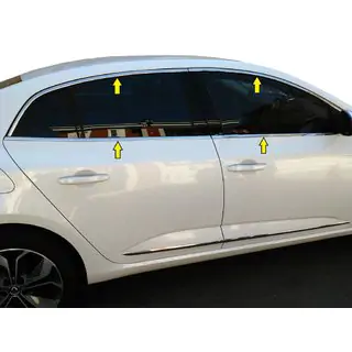 Ensemble complet de contours de vitres (Sedan, 12 pièces, inox) photo 2