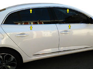 Renault Megane IV 2016-2025 Ensemble complet de contours de vitres (Sedan, 12 pièces, inox) Carmos - Acier Inoxydable Turc photo 2