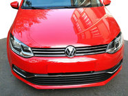 Volkswagen Polo 2010-2017 Entourages de calandre chromés HB (2014↗ inox) photo 1