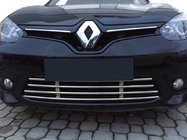 Renault Fluence 2009-2016 Grille de pare-chocs monobloc (2013-2016, inox) photo 1