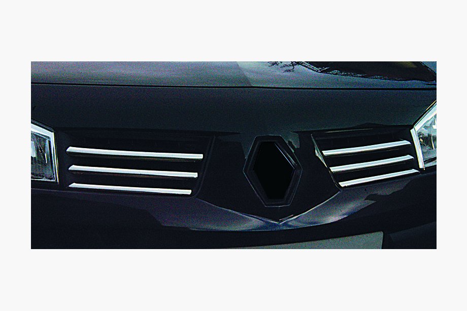 Renault Megane II 2004-2009 Couvre-Calandre Chromés (Modèle 2004-2006, 6 pièces, Acier Inoxydable) Photo 4