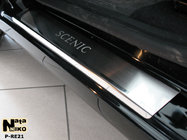 Renault Scenic/Grand 2009-2016 Seuils de Porte Nataniko (4 pcs, Inox) Standard - Bande Lohmann, 0,5 mm photo 2