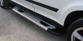 Skoda Yeti 2009-2017 Marchepieds Latéraux Bosphorus OLD Gris (2 pcs, Aluminium) photo 1