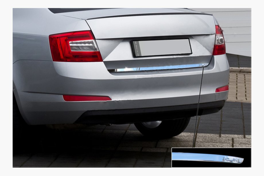Skoda Octavia III A7 2013-2019 Baguette de coffre inox Image