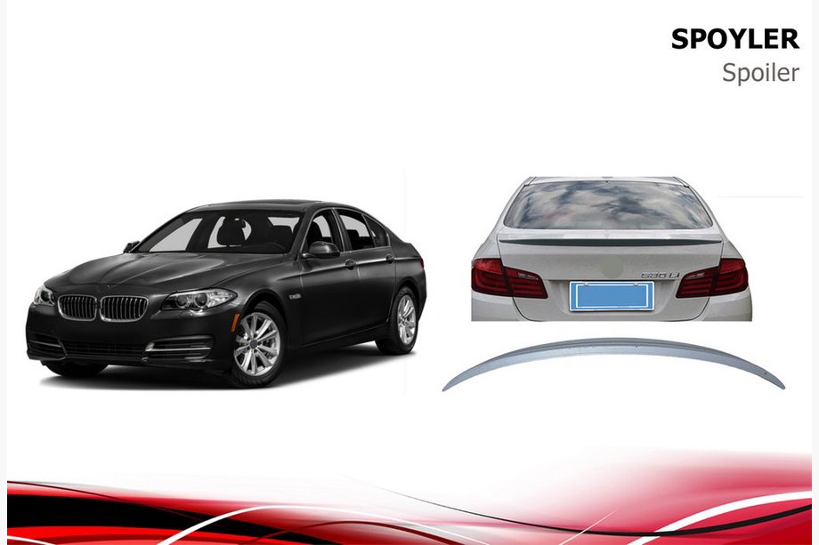 BMW 5 Series F10/F11 2010–2016 Aileron Niken (apprêté pour peinture) Image