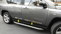 Jeep Compass 2006-2016 Moulure de porte Titiz inox photo 1