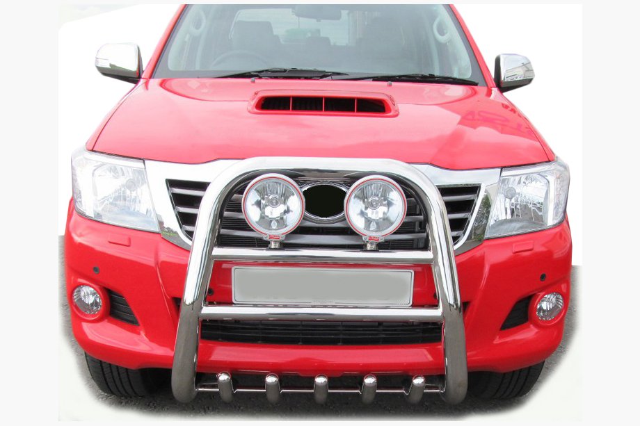 Toyota Hilux 2006-2015 Pare-buffle QT007 (Inox) Image