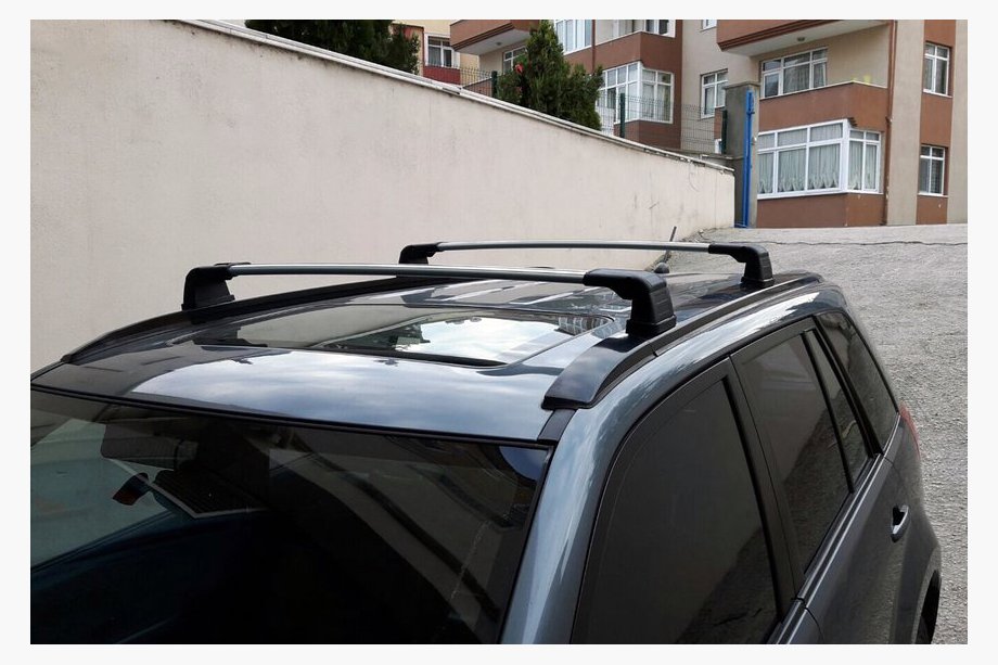 Suzuki Grand Vitara 2005-2017 Barres de toit pour points de fixation d'origine (2 pcs) Noir Photo 5
