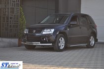 Suzuki Grand Vitara 2005-2017 Barre frontale double 60/42mm inox photo 4